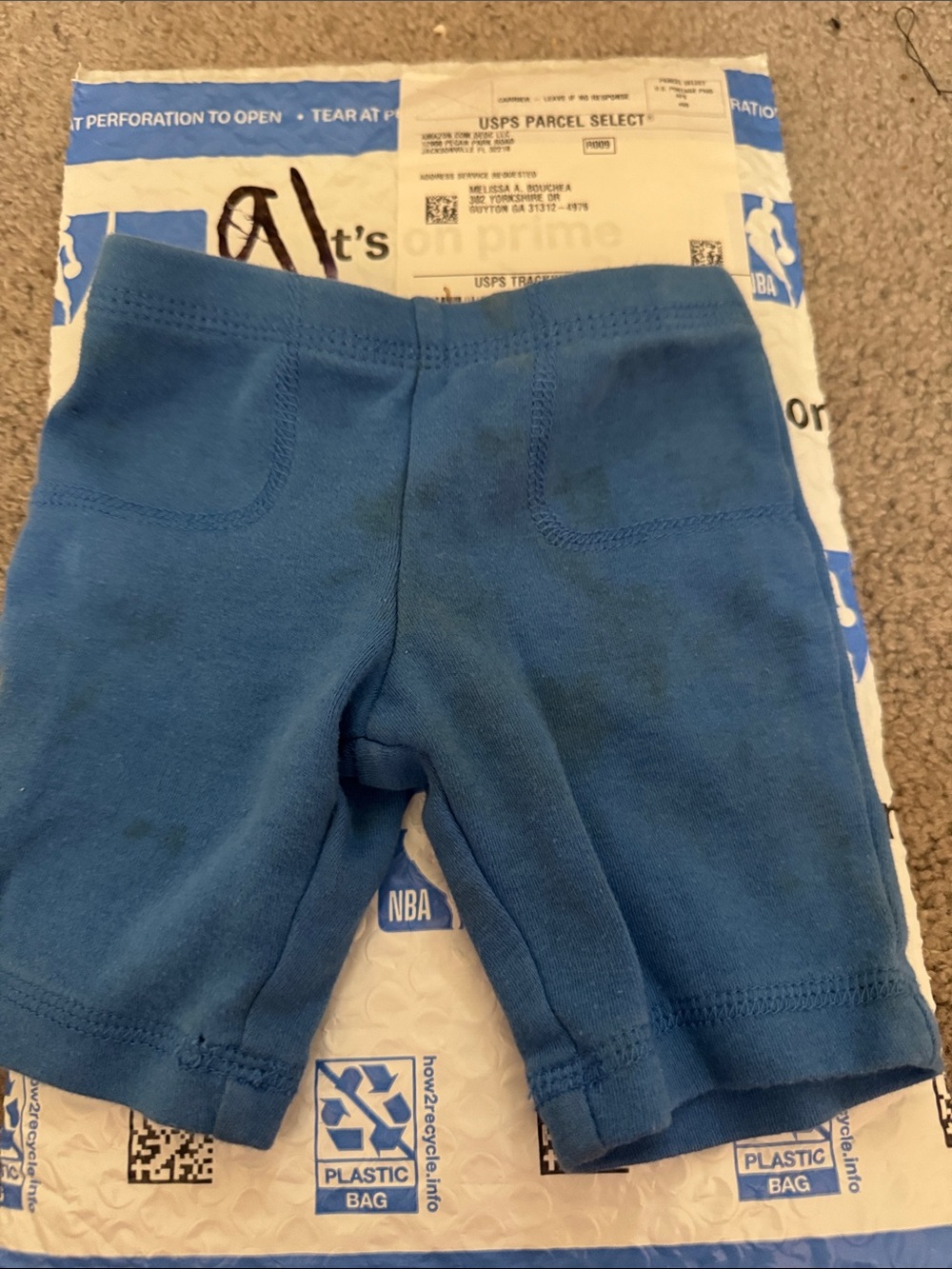 Faded Glory Blue Kids' Stretch Shorts
